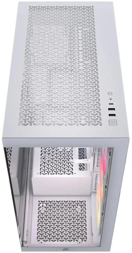 „Corsair 3500X RS-R“ kompiuterio korpusas, „Mid-Tower“, E-ATX, RGB, grūdintas stiklas · baltas