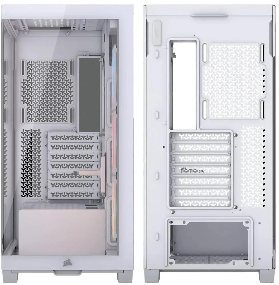 „Corsair 3500X RS-R“ kompiuterio korpusas, „Mid-Tower“, E-ATX, RGB, grūdintas stiklas · baltas