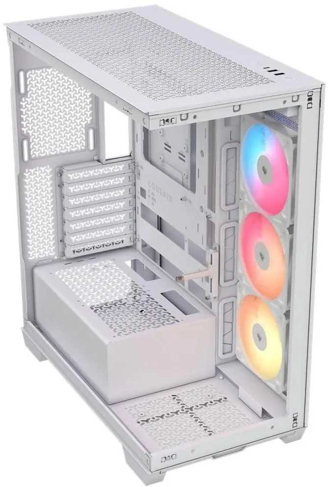 „Corsair 3500X RS-R“ kompiuterio korpusas, „Mid-Tower“, E-ATX, RGB, grūdintas stiklas · baltas