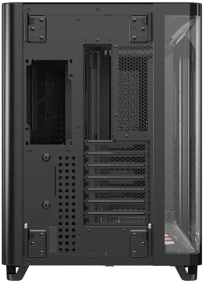 „Corsair AIR 5400 LX-R LINK“ kompiuterio korpusas, vidutinio dydžio bokštas, grūdintas stiklas, RGB ir juodas, komplekte yra 3 x 120 mm ventiliatoriai