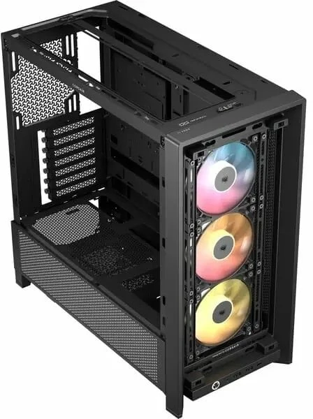„Corsair“ kompiuterio korpusas | „Frame 4000D RS ARGB Modular“ | Juodas | Vidutinio dydžio bokštas