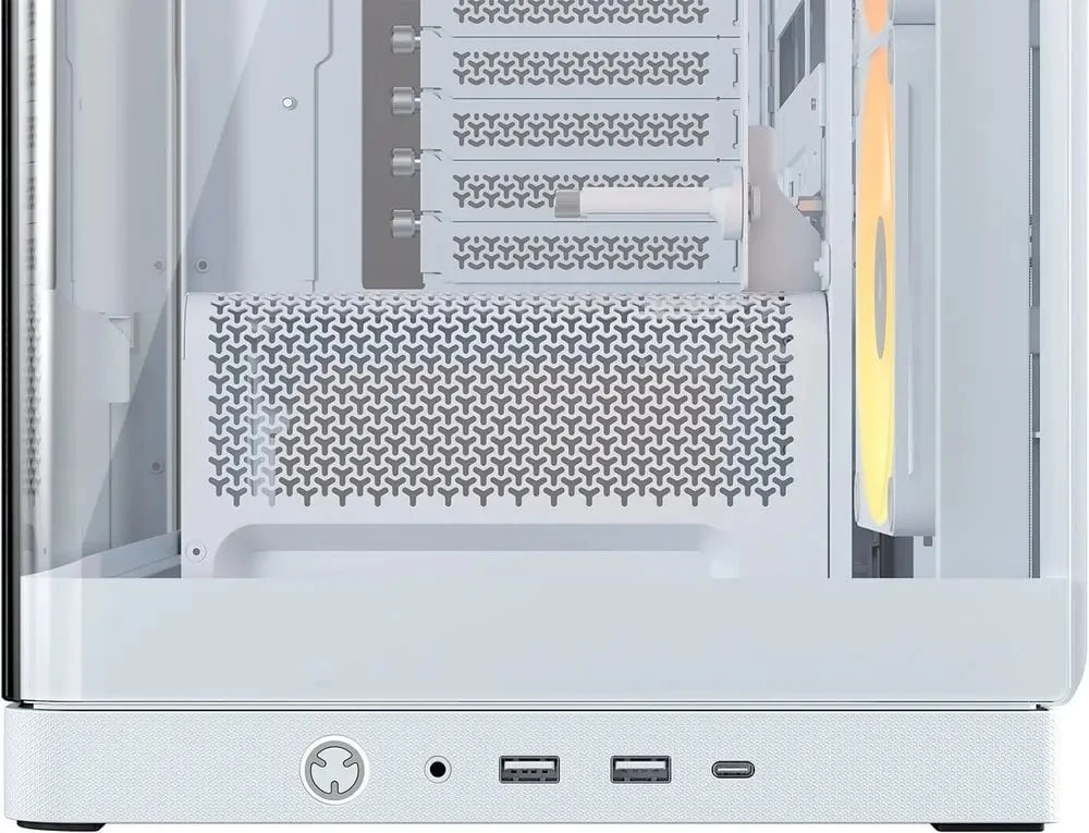 „Corsair FRAME 4500X LX-R RGB“ kompiuterio korpusas, vidutinio dydžio bokštas, E-ATX, grūdintas stiklas – Baltas