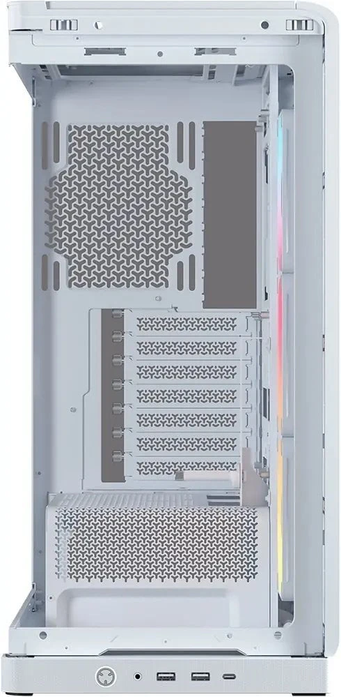 „Corsair FRAME 4500X LX-R RGB“ kompiuterio korpusas, vidutinio dydžio bokštas, E-ATX, grūdintas stiklas – Baltas