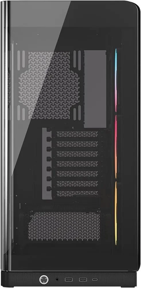 „Corsair FRAME 4500X LX-R RGB“ kompiuterio korpusas, „Mid-Tower“, E-ATX, grūdintas stiklas – Juodas
