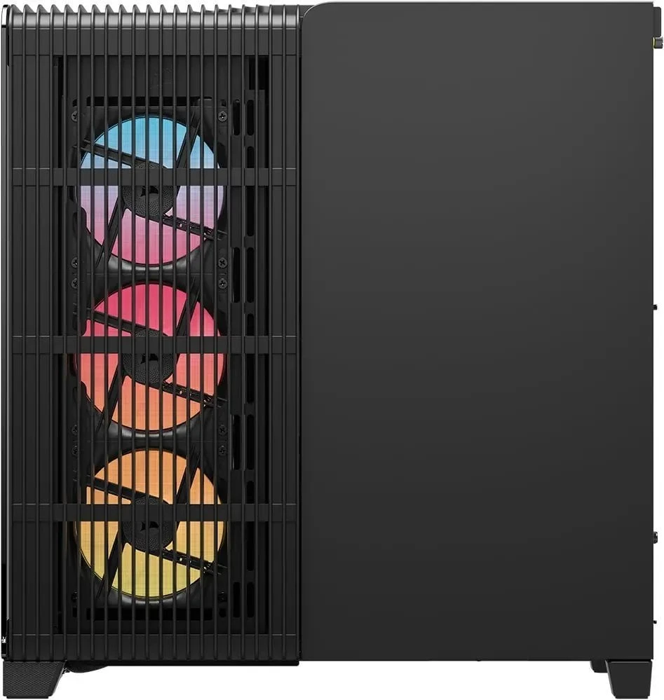 „Corsair FRAME 4500X LX-R RGB“ kompiuterio korpusas, „Mid-Tower“, E-ATX, grūdintas stiklas – Juodas