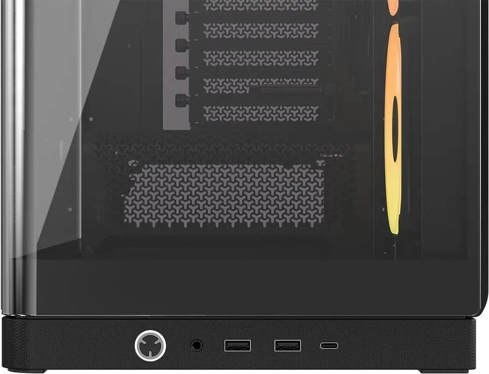 „Corsair FRAME 4500X LX-R RGB“ kompiuterio korpusas, „Mid-Tower“, E-ATX, grūdintas stiklas – Juodas