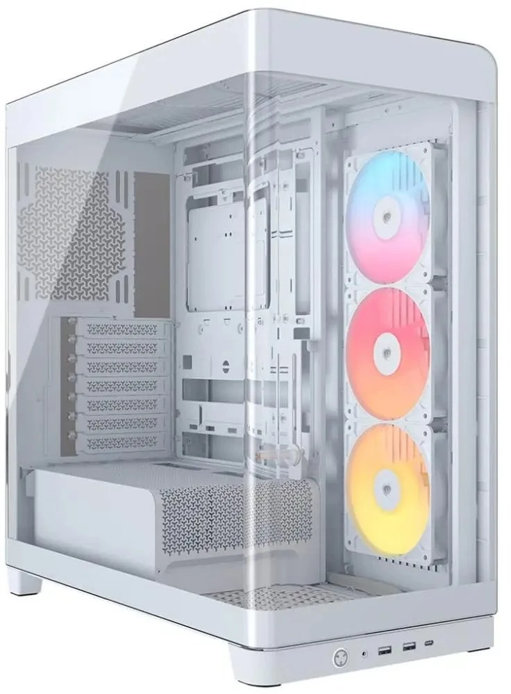 „Corsair FRAME 4500X RS-R ARGB“ korpusas, „Mid-Tower“, E-ATX, grūdintas stiklas – Baltas