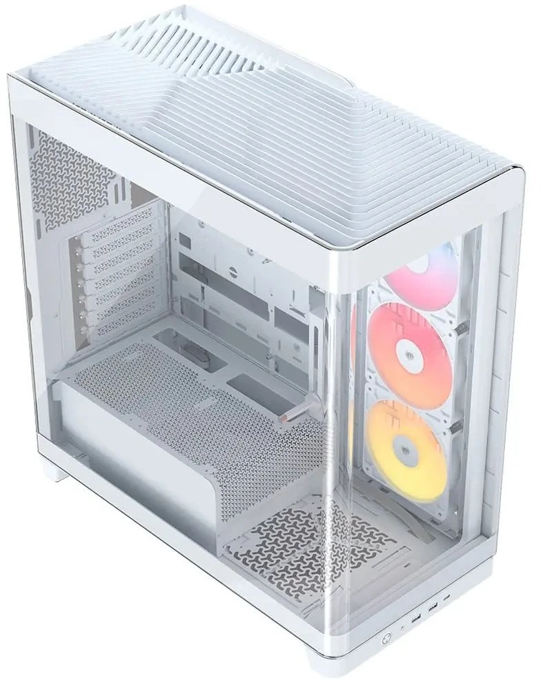 „Corsair FRAME 4500X RS-R ARGB“ korpusas, „Mid-Tower“, E-ATX, grūdintas stiklas – Baltas