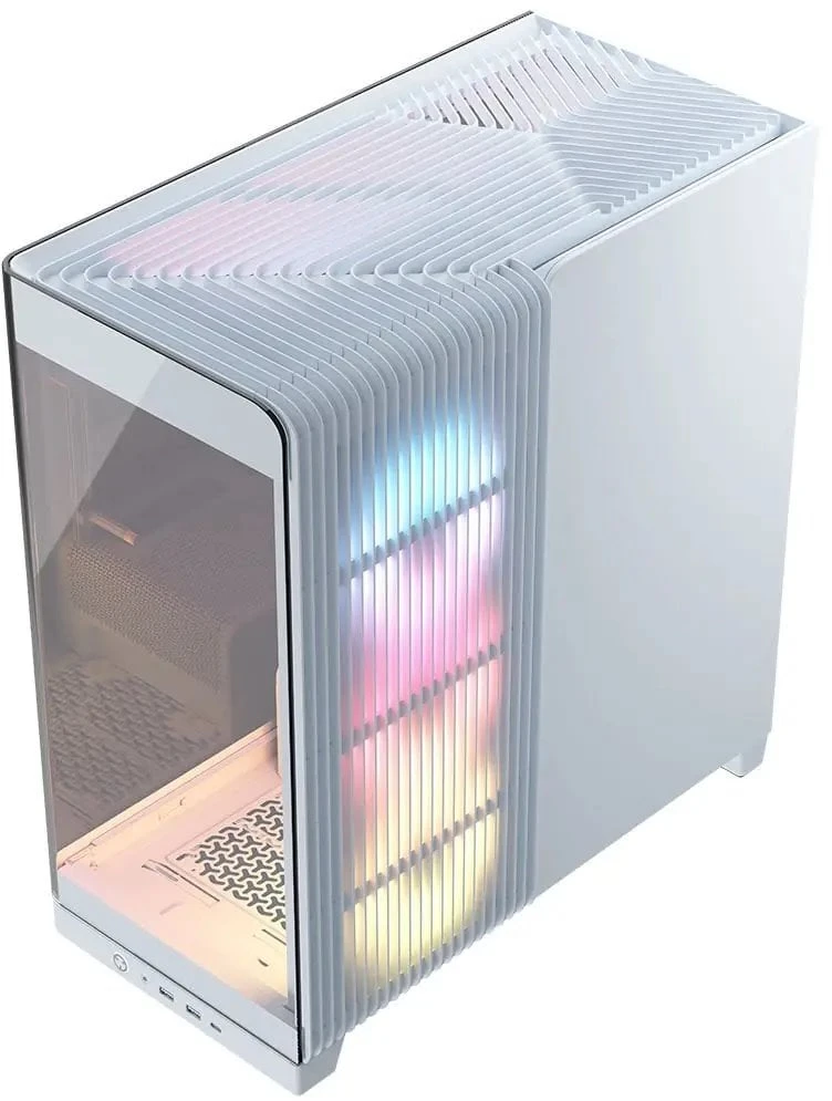 „Corsair FRAME 4500X RS-R ARGB“ korpusas, „Mid-Tower“, E-ATX, grūdintas stiklas – Baltas