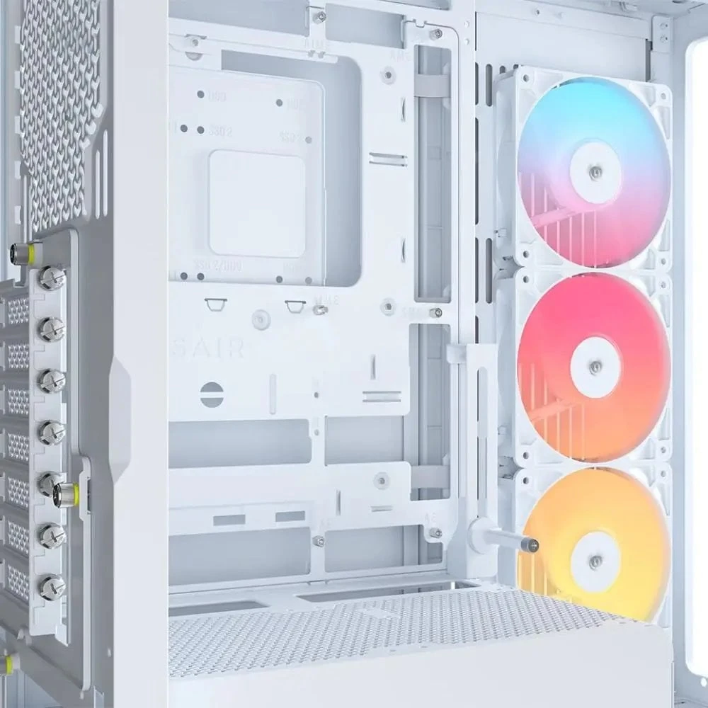 „Corsair FRAME 4500X RS-R ARGB“ korpusas, „Mid-Tower“, E-ATX, grūdintas stiklas – Baltas