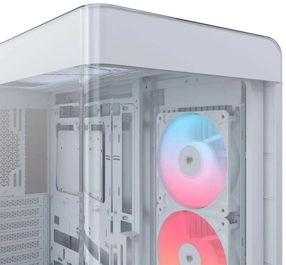 „Corsair FRAME 4500X RS-R ARGB“ korpusas, „Mid-Tower“, E-ATX, grūdintas stiklas – Baltas