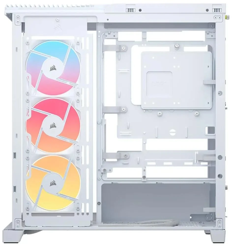 „Corsair FRAME 4500X RS-R ARGB“ korpusas, „Mid-Tower“, E-ATX, grūdintas stiklas – Baltas