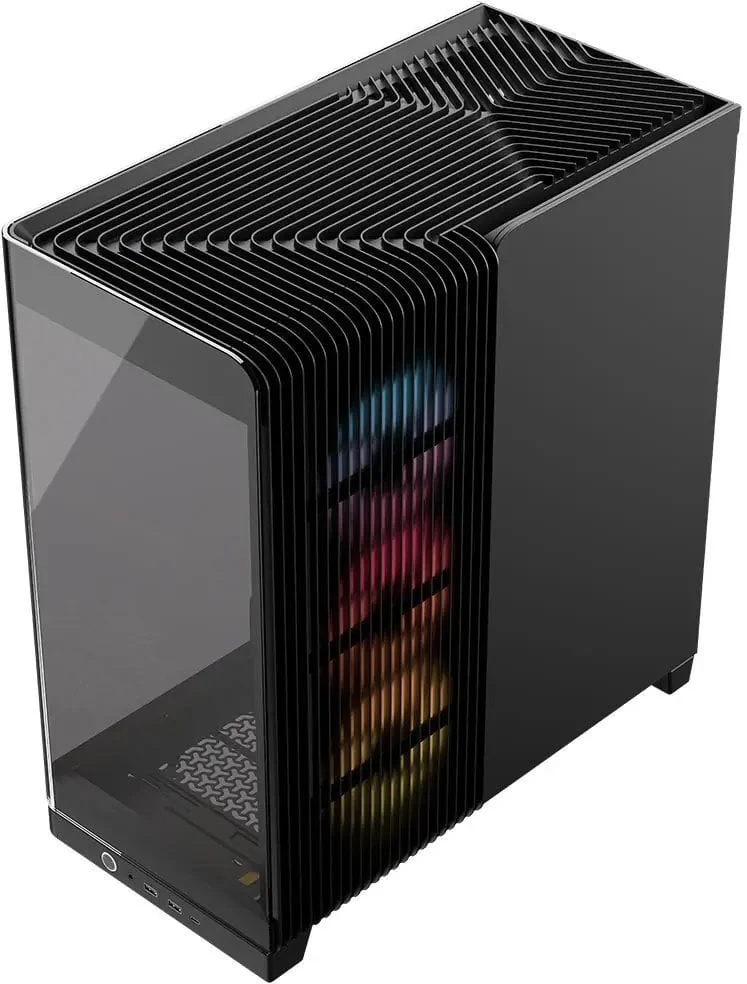 „Corsair FRAME 4500X RS-R ARGB“ kompiuterio korpusas, vidutinio dydžio bokštas, E-ATX, grūdintas stiklas – Juodas
