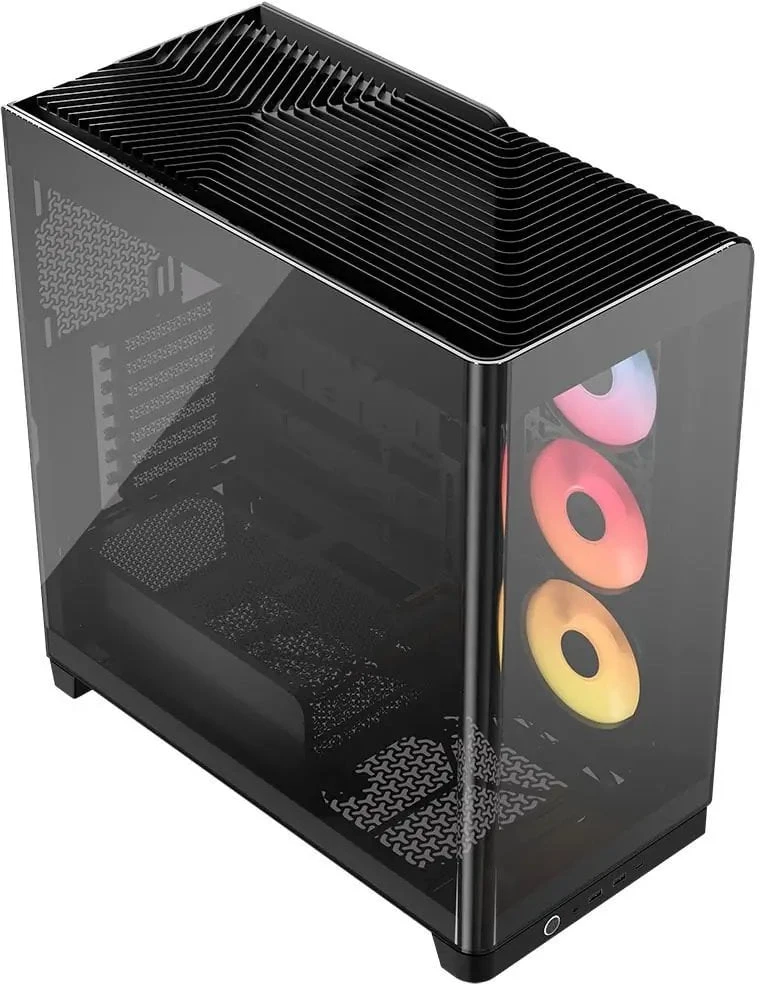 „Corsair FRAME 4500X RS-R ARGB“ kompiuterio korpusas, vidutinio dydžio bokštas, E-ATX, grūdintas stiklas – Juodas