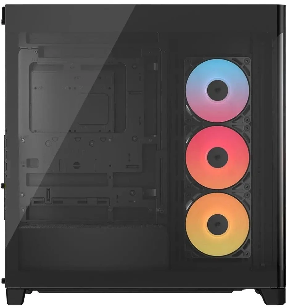 „Corsair FRAME 4500X RS-R ARGB“ kompiuterio korpusas, vidutinio dydžio bokštas, E-ATX, grūdintas stiklas – Juodas