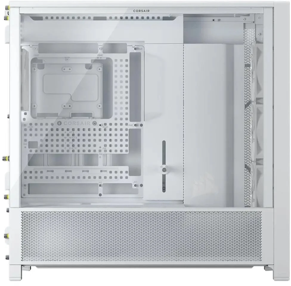 Corsair Frame 5000D PC-kompiuterio korpusas, Midi-Tower, E-ATX, Tempered Glass – baltos spalvos