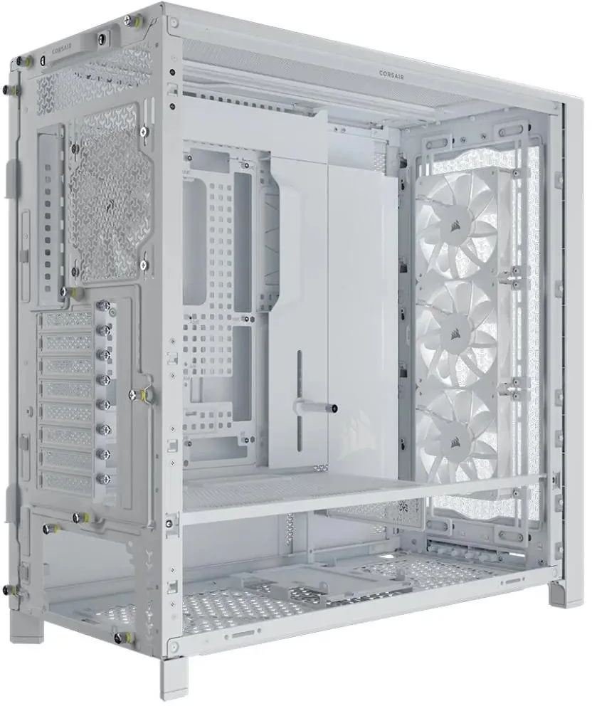 Corsair Frame 5000D PC-kompiuterio korpusas, Midi-Tower, E-ATX, Tempered Glass – baltos spalvos