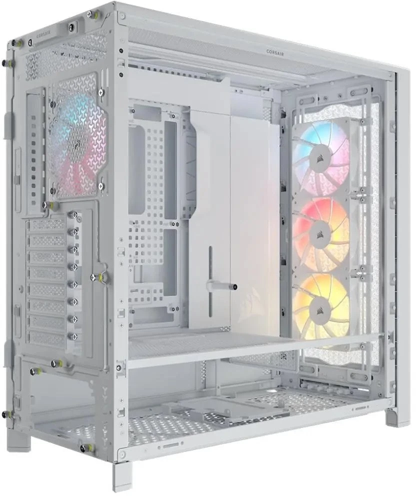Corsair Frame 5000D RS ARGB PC-kompiuterio korpusas, Midi-Tower, E-ATX, Tempered Glass – baltos spalvos