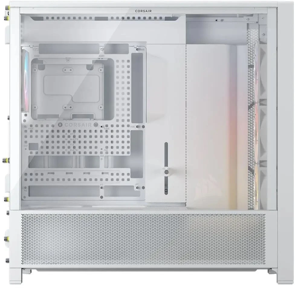 Corsair Frame 5000D RS ARGB PC-kompiuterio korpusas, Midi-Tower, E-ATX, Tempered Glass – baltos spalvos