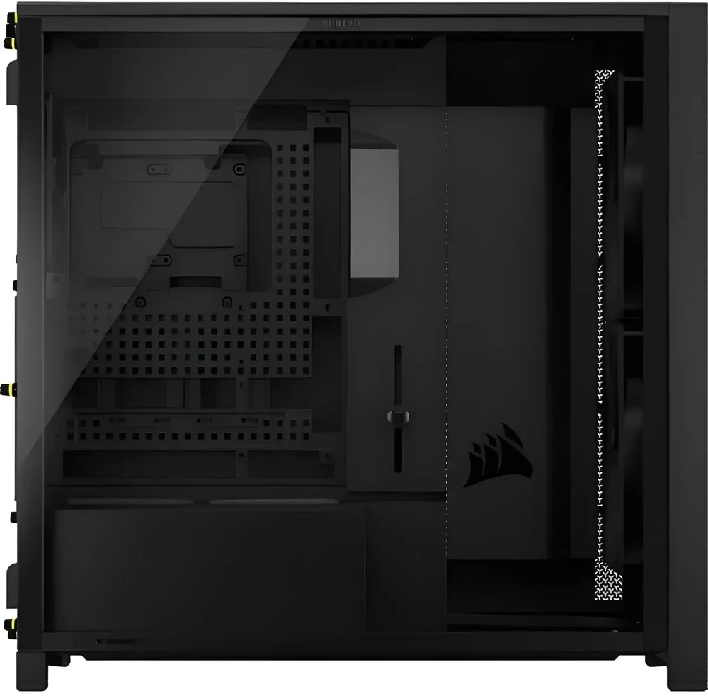 Corsair FRAME 5000D WOOD RS Midi Tower Juodas, Walnut