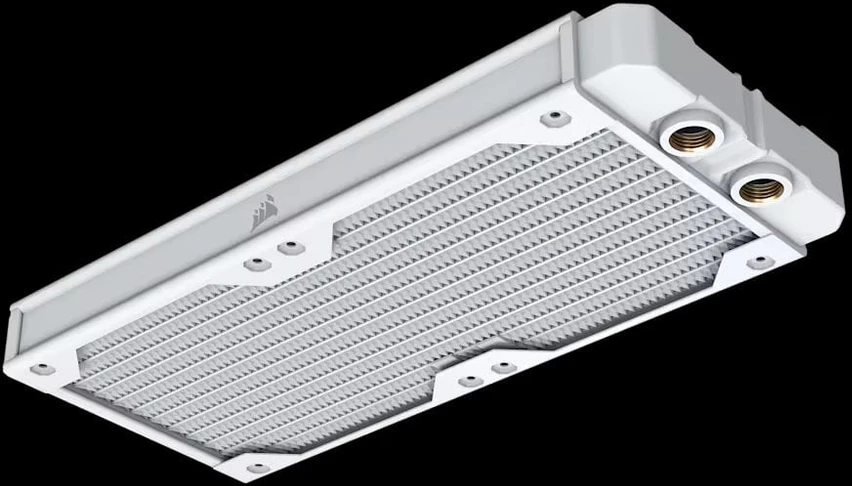 „Corsair Hydro X Series XR5 240 V2“ radiatorius, 240 mm, baltas