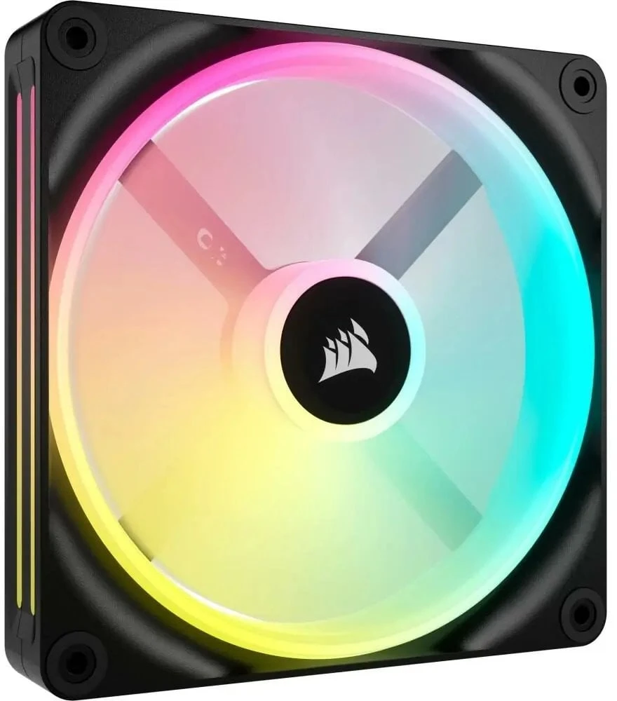 Vienas CORSAIR iCUE LINK QX140 RGB 140 mm magnetinio kupolo ventiliatorius