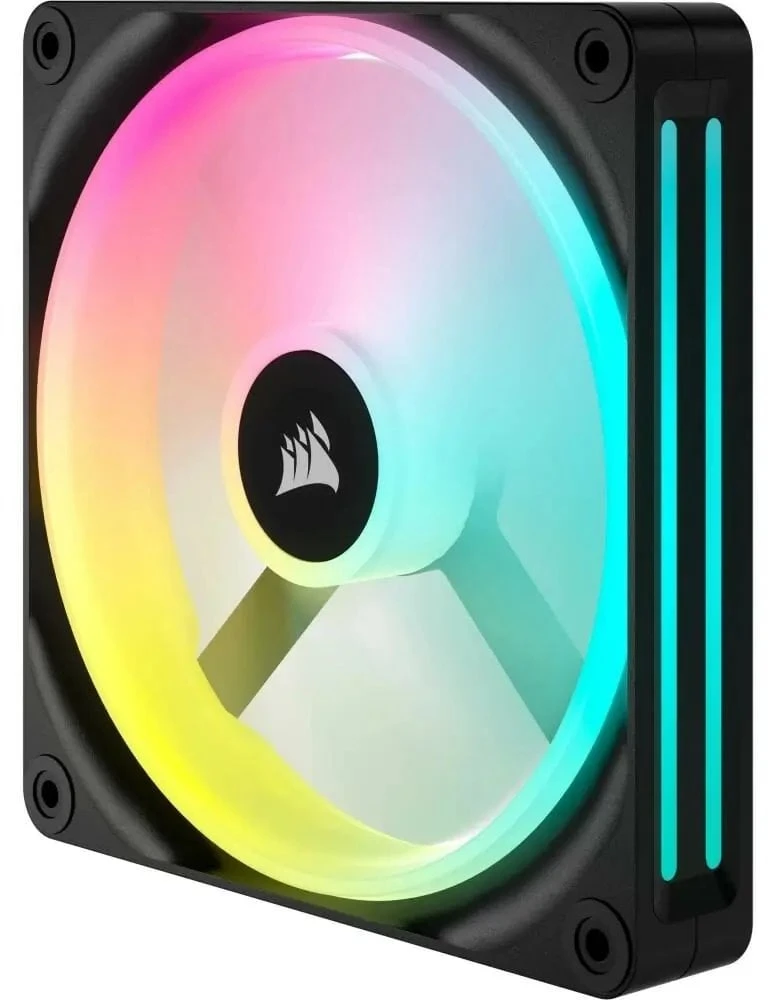 Vienas CORSAIR iCUE LINK QX140 RGB 140 mm magnetinio kupolo ventiliatorius