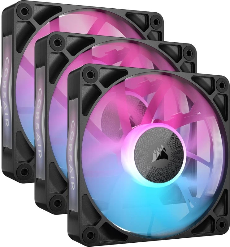 Corsair iCUE LINK RX120 RGB Juodas – 3 pakuotės CO-9051018-WW