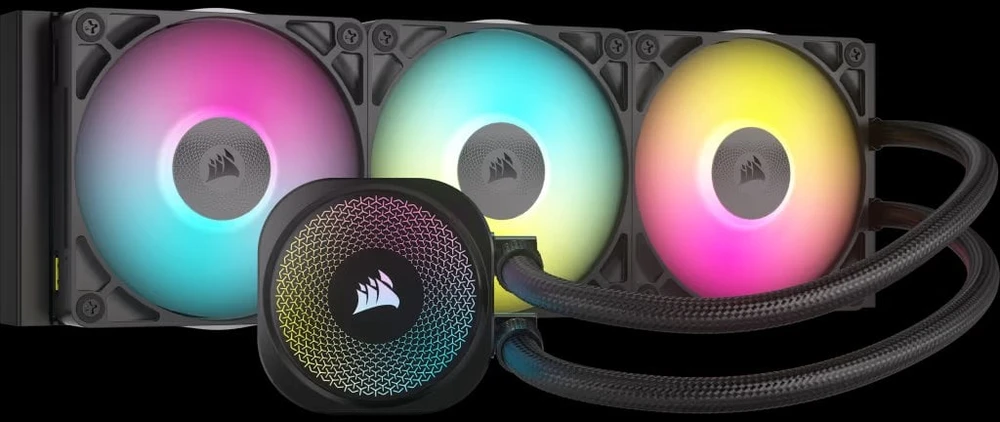 Corsair iCUE LINK TITAN RX RGB Procesorius Viskas viename skysčių aušintuvas 12 cm Juodas 1 vnt.