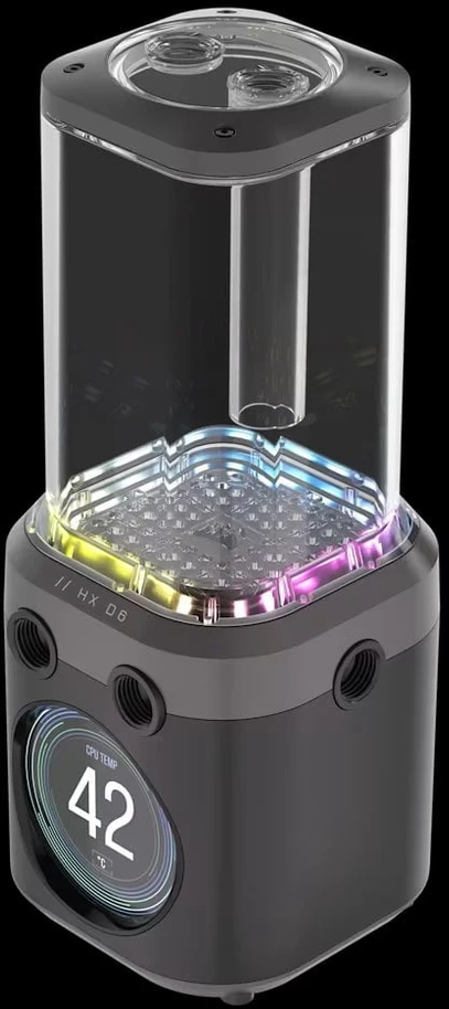 Corsair iCUE Link XD6 RGB Elite LCD Pump Reservoir Combo – juodas