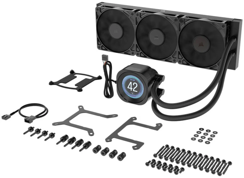 Corsair Nautilus RS 360 LCD ARGB Complete Vanduo Cooling – 360 mm, juodas