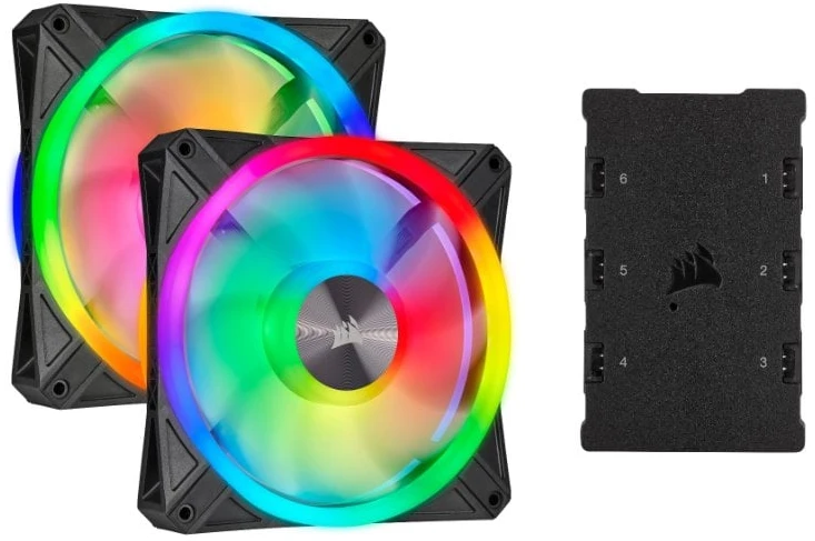 Auš. Corsair iCUE QL140 RGB CO-9050100-W