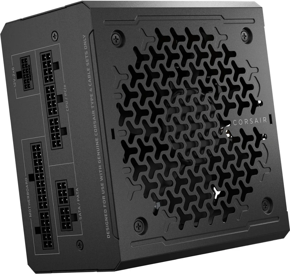 CORSAIR RMe serijos RM850e 850 vatų ATX 3.1 PCIe 5.1 Cybenetics Gold sertifikuotas visiškai modulinis maitinimo šaltinis