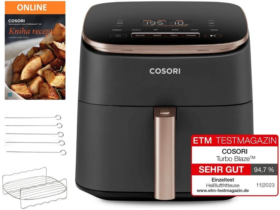 Cosori TurboBlaze Chef Edition Gruzdintuvė, 6 l