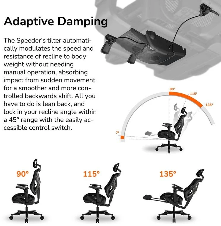 COUGAR Speeder Gaming Chair, Juodas
