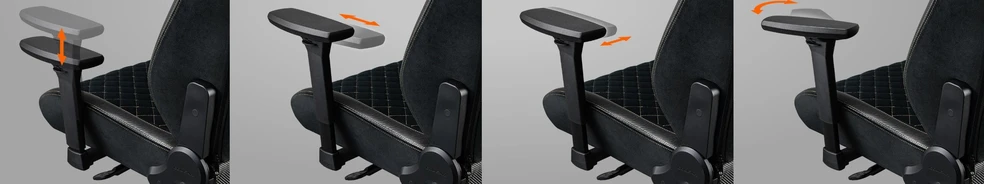 COUGAR CGR-T2F-GLB universali žaidimų kėdė, paminkštinta sėdynė, juoda