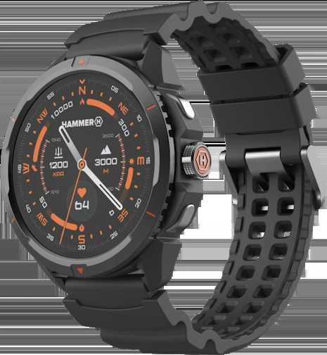 Išmanusis laikrodis „myPhone Hammer Watch 2“ juodas