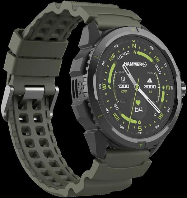 Išmanusis laikrodis „myPhone Hammer Watch 2“ karinis leidimas
