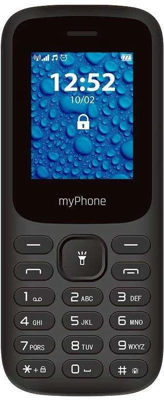 myPhone 2220 (Juodas) Dvi SIM kortelės 1,77" TFT 128x160/32MB/Micro SD/2G | myPhone