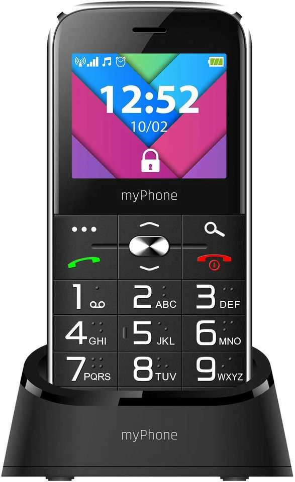 Mobilusis telefonas MyPhone Halo C, juodos spalvos