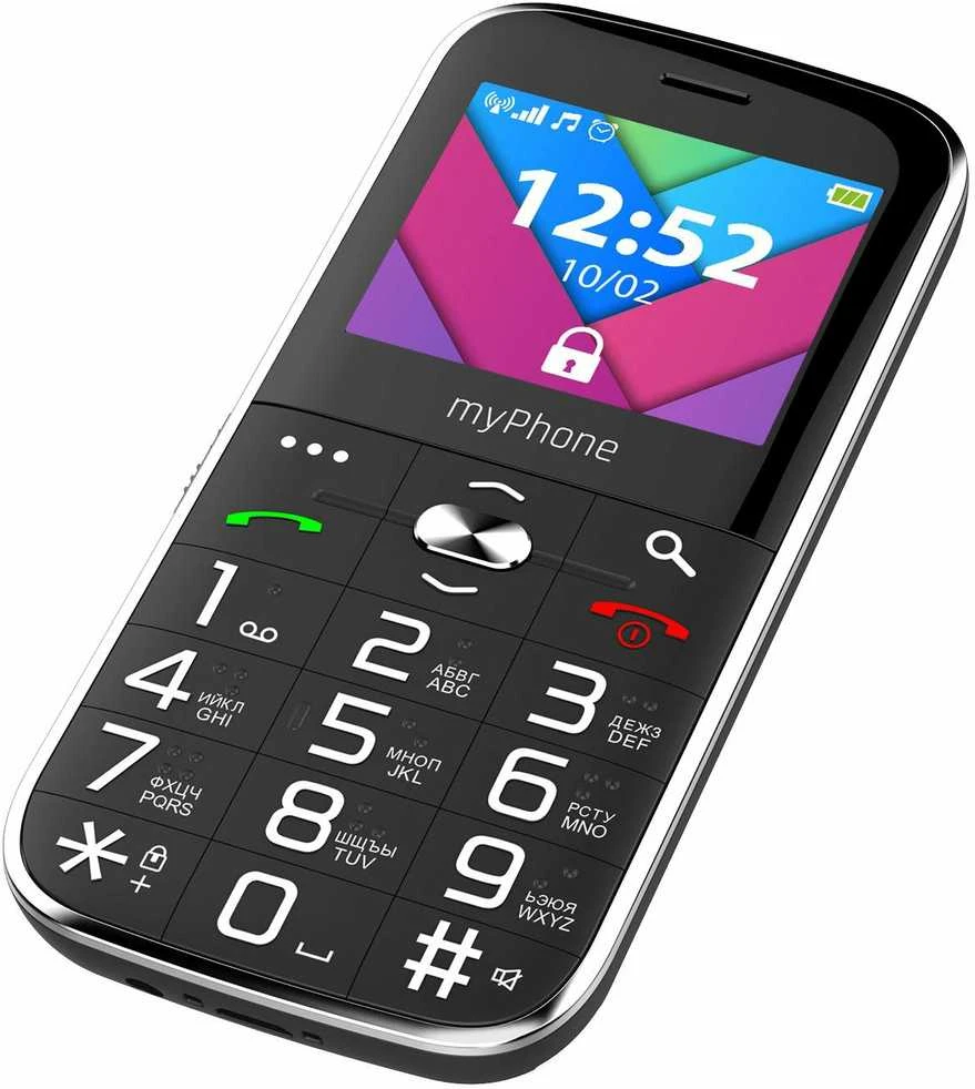 Mobilusis telefonas MyPhone Halo C, juodos spalvos
