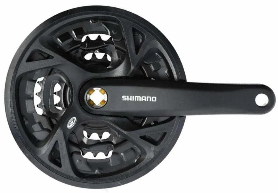 Priekinis žvaigždžių blokas Shimano ALTUS FC-M371-44T 175MM 9-speed juodas-44X32X22T