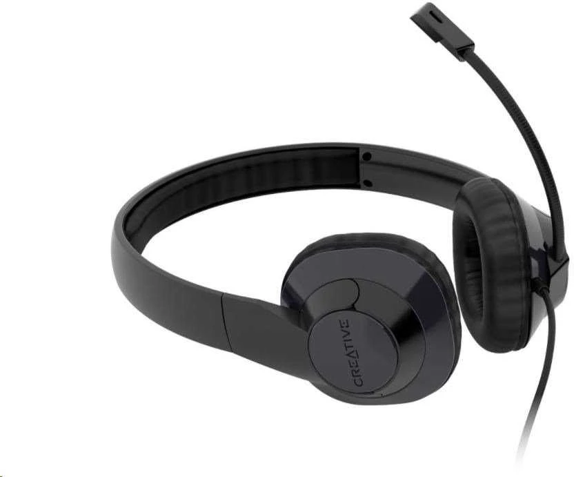 Creative ausinės laidinės su mikrofonu HS-720 V2 juodos spalvos USB