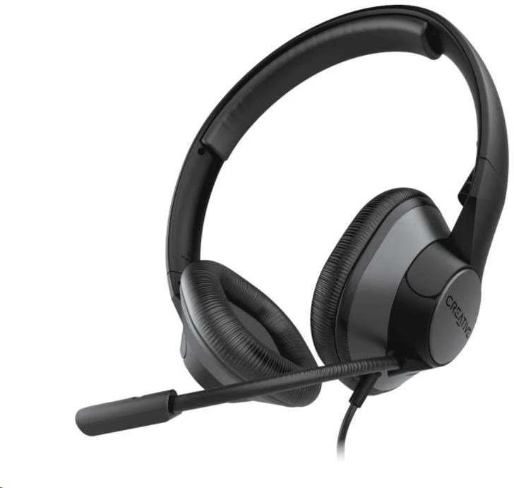 Creative ausinės laidinės su mikrofonu HS-720 V2 juodos spalvos USB