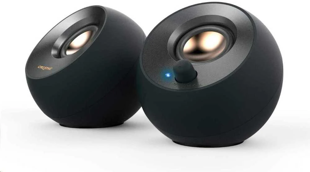 Kompiuterio kolonėlės Creative kompiuterinės kolonėlės 2.0 Pebble V2 juodos spalvos USB-C