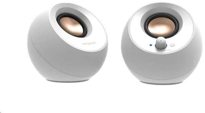 Kompiuterio kolonėlės Creative Pebble V3, baltos spalvos