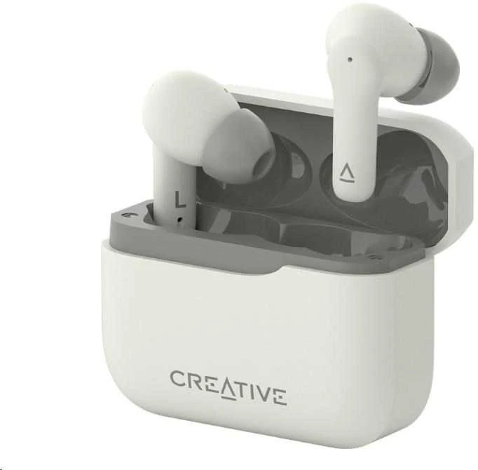 Creative Zen Air Plus belaidės ausinės kreminės Bluetooth 5.3 ANC