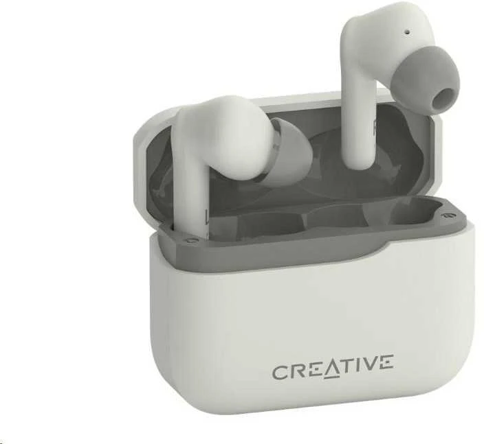 Creative Zen Air Plus belaidės ausinės kreminės Bluetooth 5.3 ANC