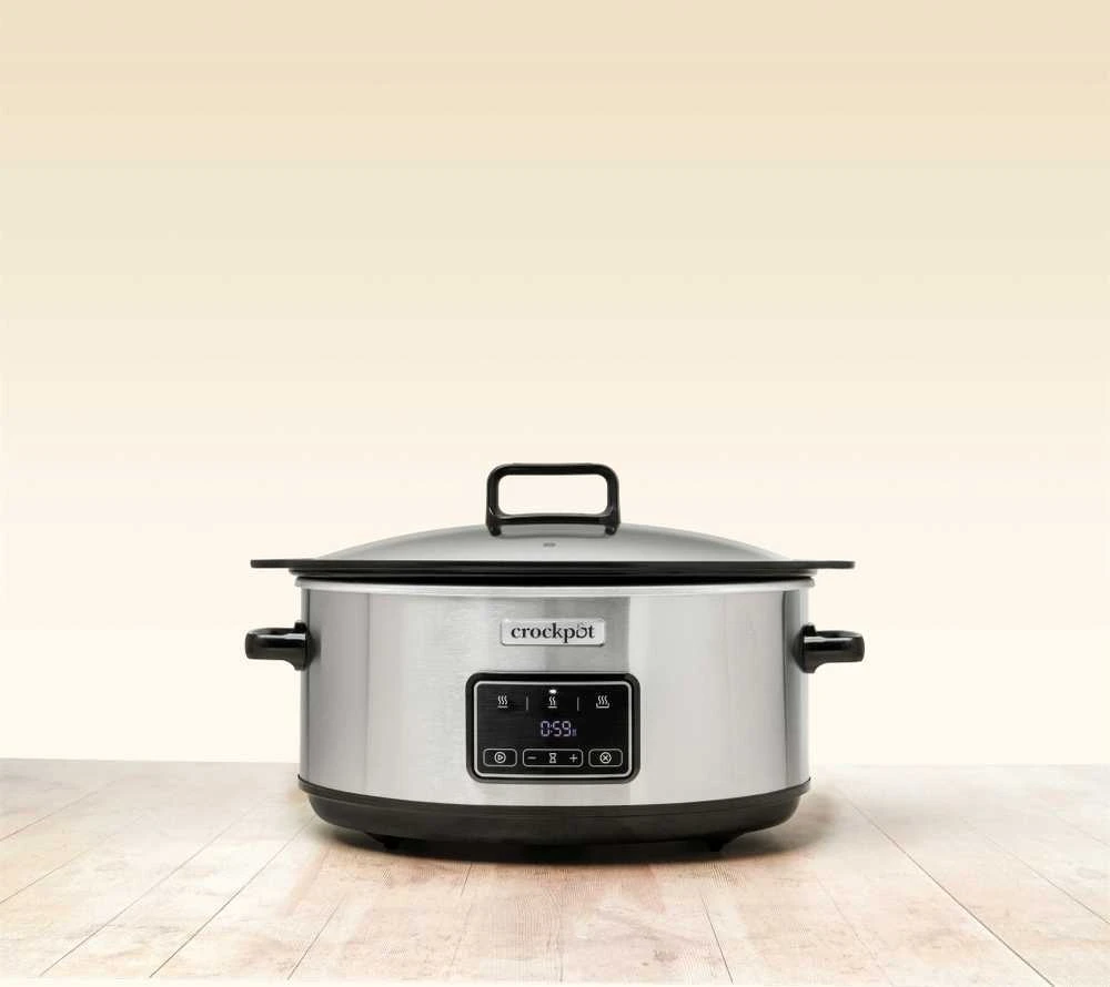 Crock Pot Crock-Puodas CSC112X 6,5 litro lėta viryklė (sidabrinė)