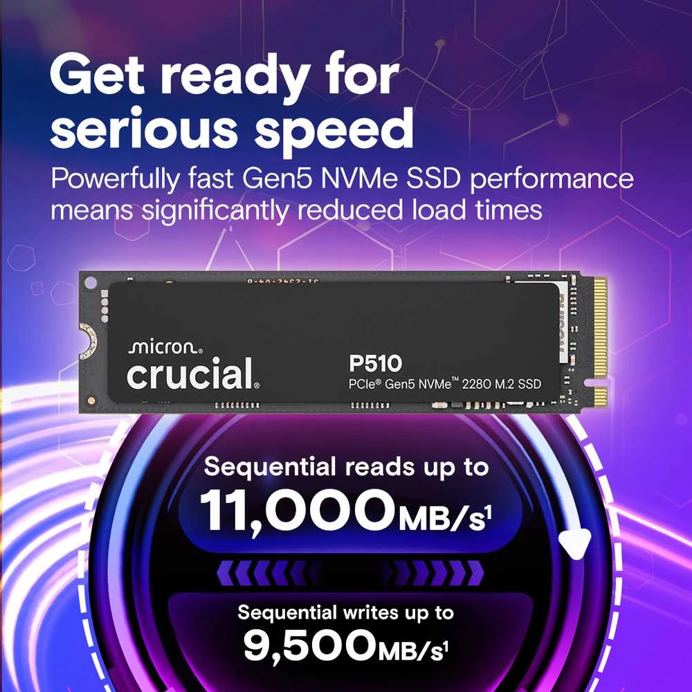 Crucial P510 M.2 PCI-e 5.0 NVMe 2TB